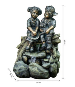 Dehner Polyresin-Gartenbrunnen Friends, Ca. B44/H68/T35 Cm 8 Dehner Polyresin-Gartenbrunnen Friends, Ca. B44/H68/T35 Cm -Markenqualität 6742860 WE BG 001 BrunnenFriendsNEU