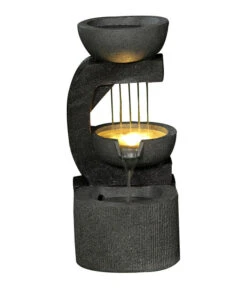 Dehner Polyresin-Gartenbrunnen Salerno, Ca. B33/H69,5/T42,5 Cm