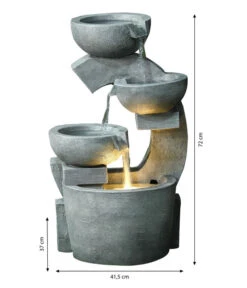 Dehner Polyresin-Gartenbrunnen Caserta, Ca. B41,5/H72/T37 Cm -Markenqualität 6742928 WE BG 001 BrunnenCasertaNEU