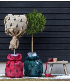 Dehner Pflanzen-Isolierfolie -Markenqualität 6798649 6798656 6798664 WE MO 003 WinterschutzJutesackmitDekor