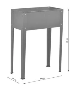 Dehner Metall-Hochbeet Münster 1, Ca. B57/H80/T27 -Markenqualität 6834105 WE DE 002 Dehner Metall Hochbeet Muenster 1