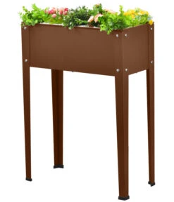 Dehner Metall-Hochbeet Münster 1, Ca. B57/H80/T27 -Markenqualität 6834113 WE FS 002 DehnerMetallHochbeetMuenster1