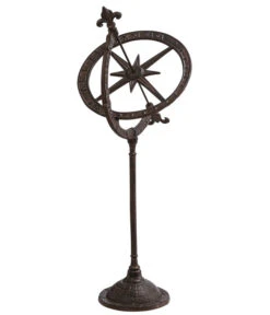 Dehner Gusseisen-Deko-Sonnenuhr, Ca. H63,7 Cm