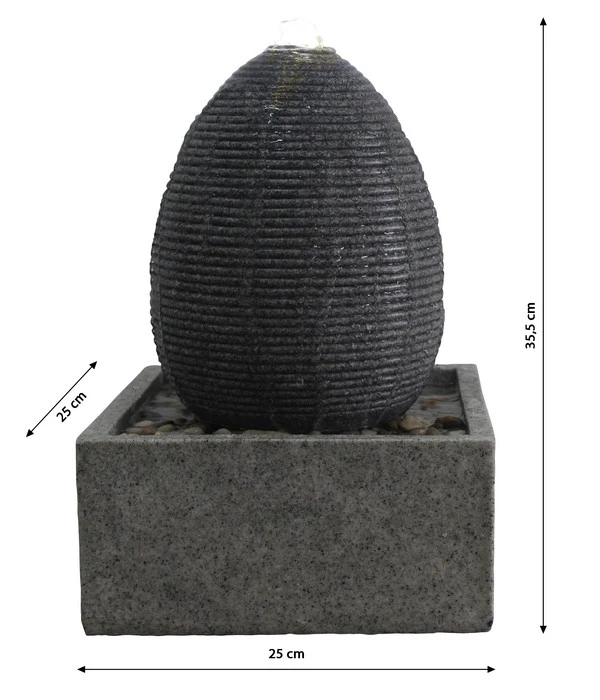 Dehner Zimmerbrunnen Mauna Mit LED-Beleuchtung, Ca. H35,5 Cm 4 Dehner Zimmerbrunnen Mauna Mit LED-Beleuchtung, Ca. H35,5 Cm – Bild 2