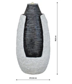 Dehner Zimmerbrunnen Nael Mit LED-Beleuchtung, Ca. H48 Cm -Markenqualität 6865232 WE BG 001 ZimmerbrunnenNael