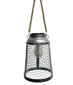 Dehner Solar-Zinkglühbirne Zinco, Ca. Ø20/H28 Cm