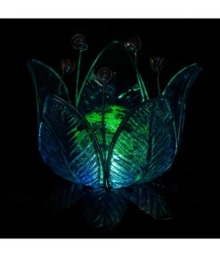 Dehner Solar-Lotus, Ca. Ø18/H17 Cm 7 Dehner Solar-Lotus, Ca. Ø18/H17 Cm -Markenqualität 6868855 WE MO 001 DehnerSolarLotusBlueGlassGruen