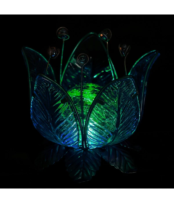 Dehner Solar-Lotus, Ca. Ø18/H17 Cm 4 Dehner Solar-Lotus, Ca. Ø18/H17 Cm – Bild 2