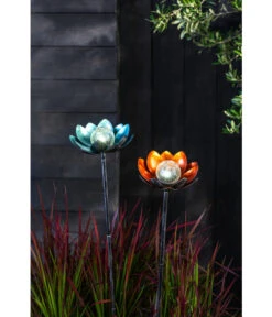 Dehner Solarstab Lotus, Ca. Ø22/H101 Cm -Markenqualität 6869473 WE MO 001 DehnerSolarstabLotus