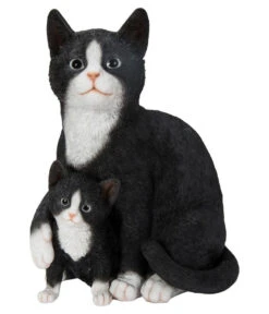 Dehner Polyresin-Katzenmutter Mit Babykatze, Ca. H25 Cm