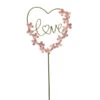 Dehner Metall-Dekostab Herz Mit Blumen, Ca. H188 Cm -Markenqualität 6872816 WE FS 001 DehnerMetallDekostabHerzmitBlumen