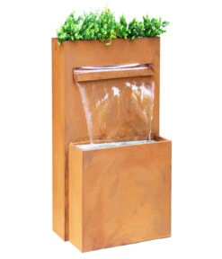 Dehner Cortenstahl-Gartenbrunnen Perth, Ca. H89 Cm