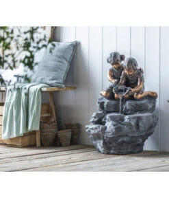 Dehner Polyresin-Gartenbrunnen Couple, Ca. H48 Cm 11 Dehner Polyresin-Gartenbrunnen Couple, Ca. H48 Cm -Markenqualität 6911093 WE MO 001 BrunnenCouple