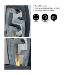 Dehner Polyresin-Gartenbrunnen Tokio, Ca. H92 Cm -Markenqualität 6911192 WE IG 001 DehnerPolyresinGartenbrunnenTokio