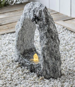 Dehner Granit-Gartenbrunnen Gruta, Ca. H45 Cm -Markenqualität 6938435 WE DE 001 BrunnenGruta